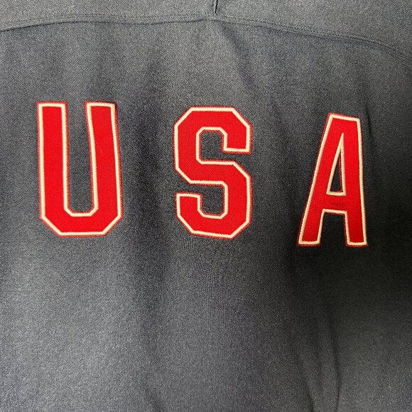 Olympic Team USA Nike Navy Zip Up Track Jacket United States Women's Y2K Medium - Picture 5 of 8